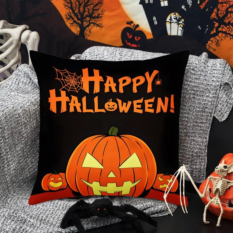 Halloween Decoration For Home Cartoon Pumpkin Bat Ghost Pillowcase Horror Halloween Party Supplies Accessories Haloween Ornament
