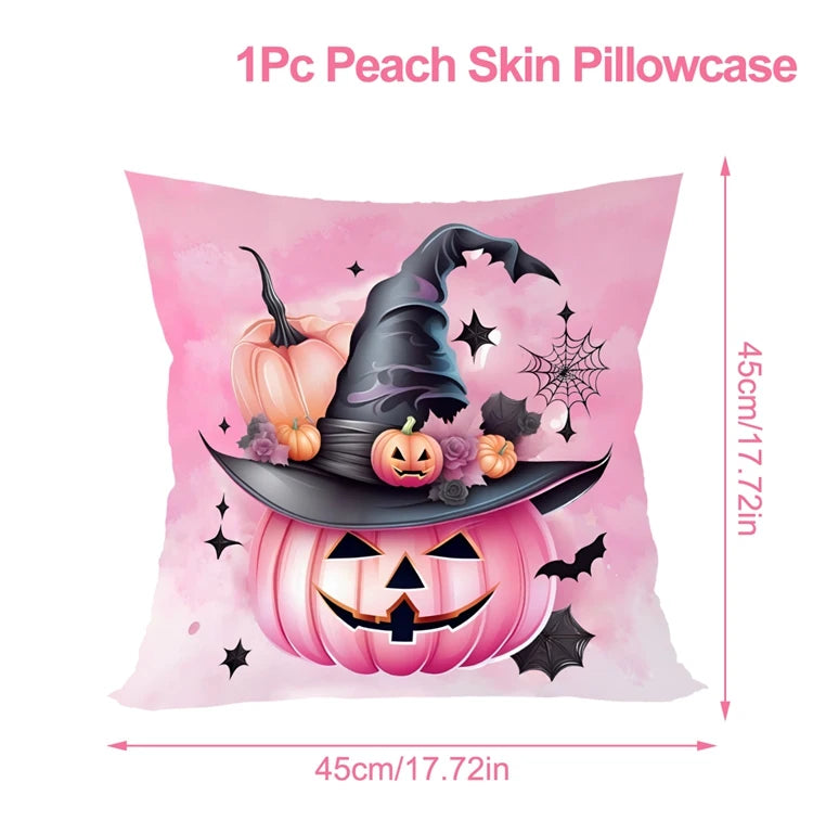 Halloween Decoration For Home Cartoon Pumpkin Bat Ghost Pillowcase Horror Halloween Party Supplies Accessories Haloween Ornament