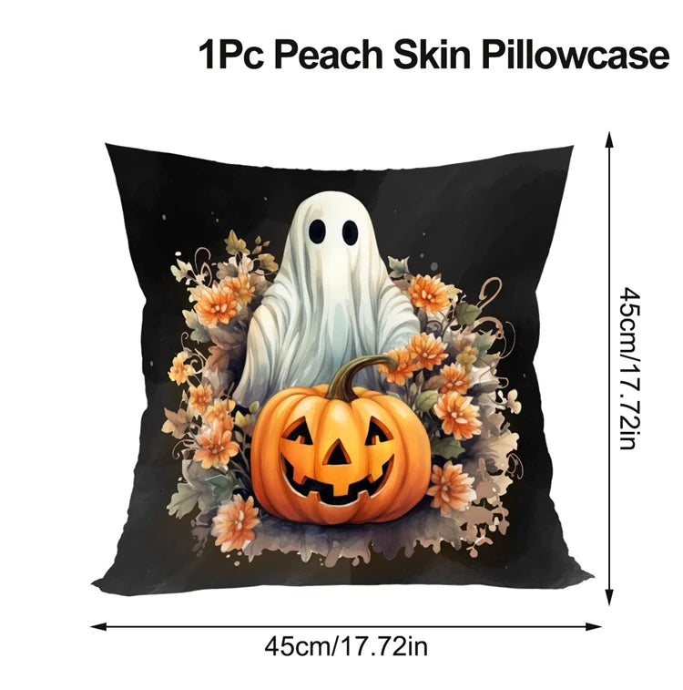 Halloween Decoration For Home Cartoon Pumpkin Bat Ghost Pillowcase Horror Halloween Party Supplies Accessories Haloween Ornament