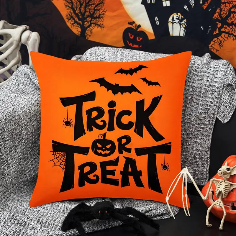 Halloween Decoration For Home Cartoon Pumpkin Bat Ghost Pillowcase Horror Halloween Party Supplies Accessories Haloween Ornament