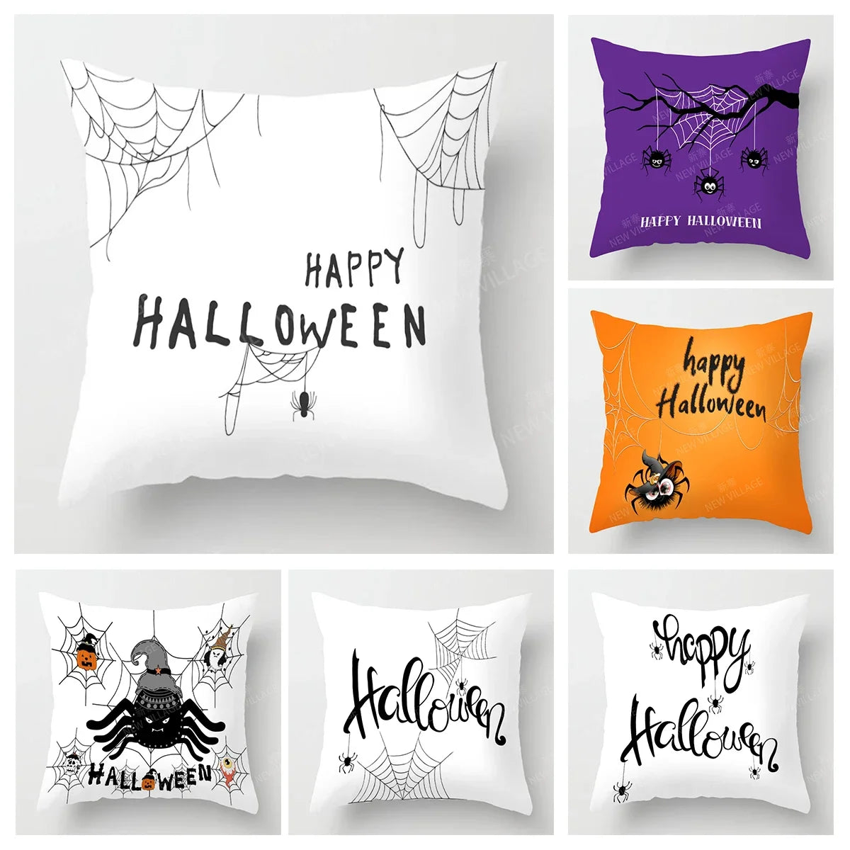Decorative Cushion Home Living Room Decor Throw Pillow Cover 40*40 40x40cm 60x60cm 45x45cm 50x50cm plant Halloween Autumn funny