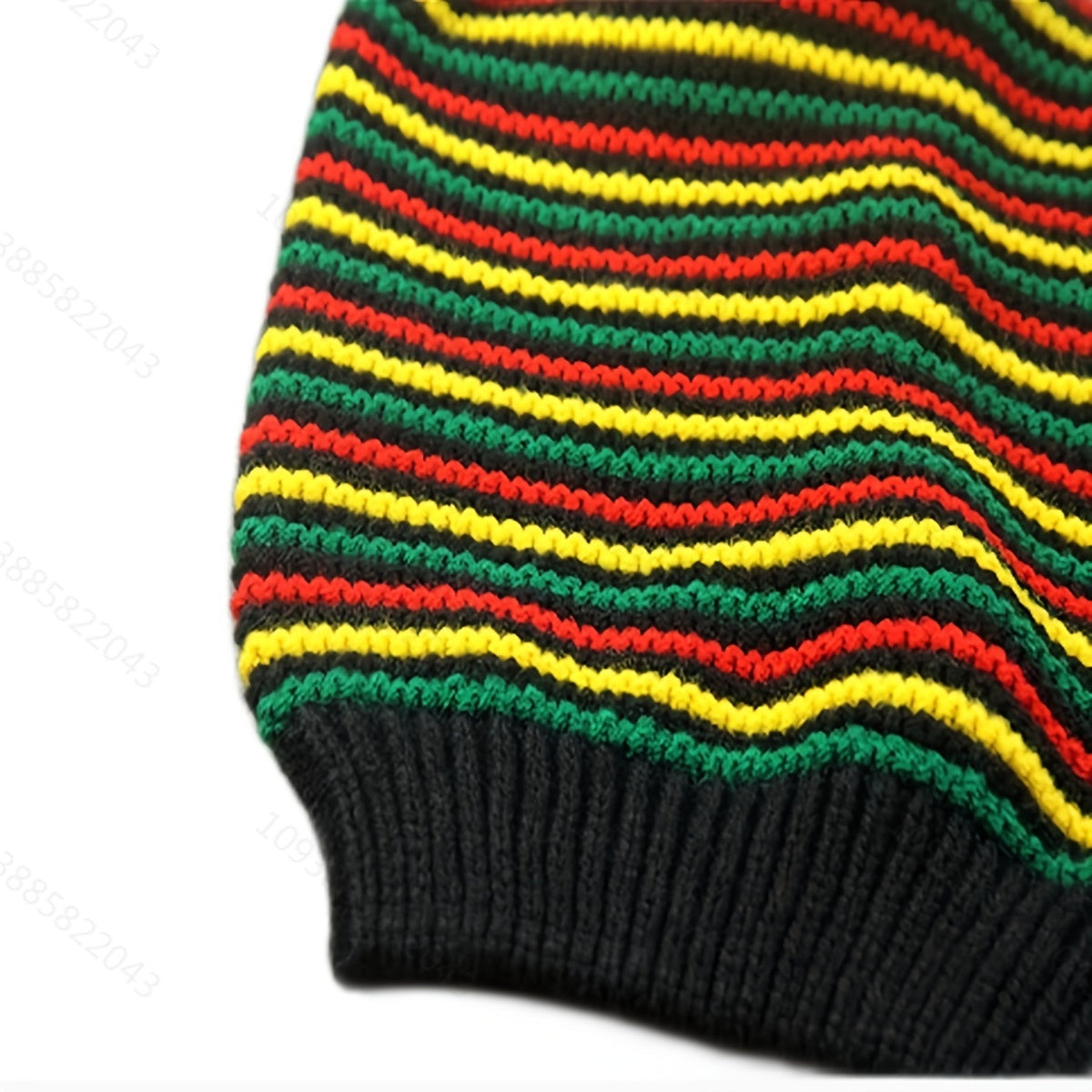 Rainbow Stripe Soft & Cozy Slouchy Beanie - Fashionable Knit Turban Hat for Warmth and Comfort - Elastic, Lightweight Skull Cap - Perfect Unisex Chemo Hat for Women and Men
