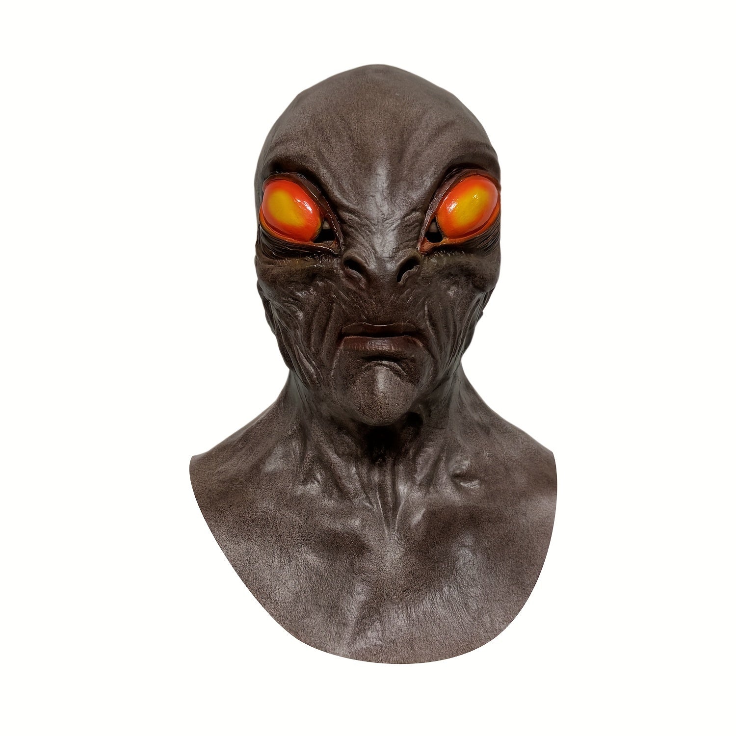 1pc Men's Halloween COS Alien Headgear, Short Video Shooting Mask Props, COS Halloween Alien Mask
