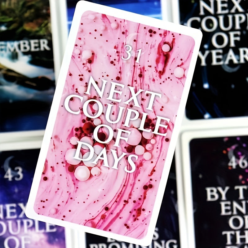 60 Cards, Mysterious Time Oracle Cards, Casual Party Board Game