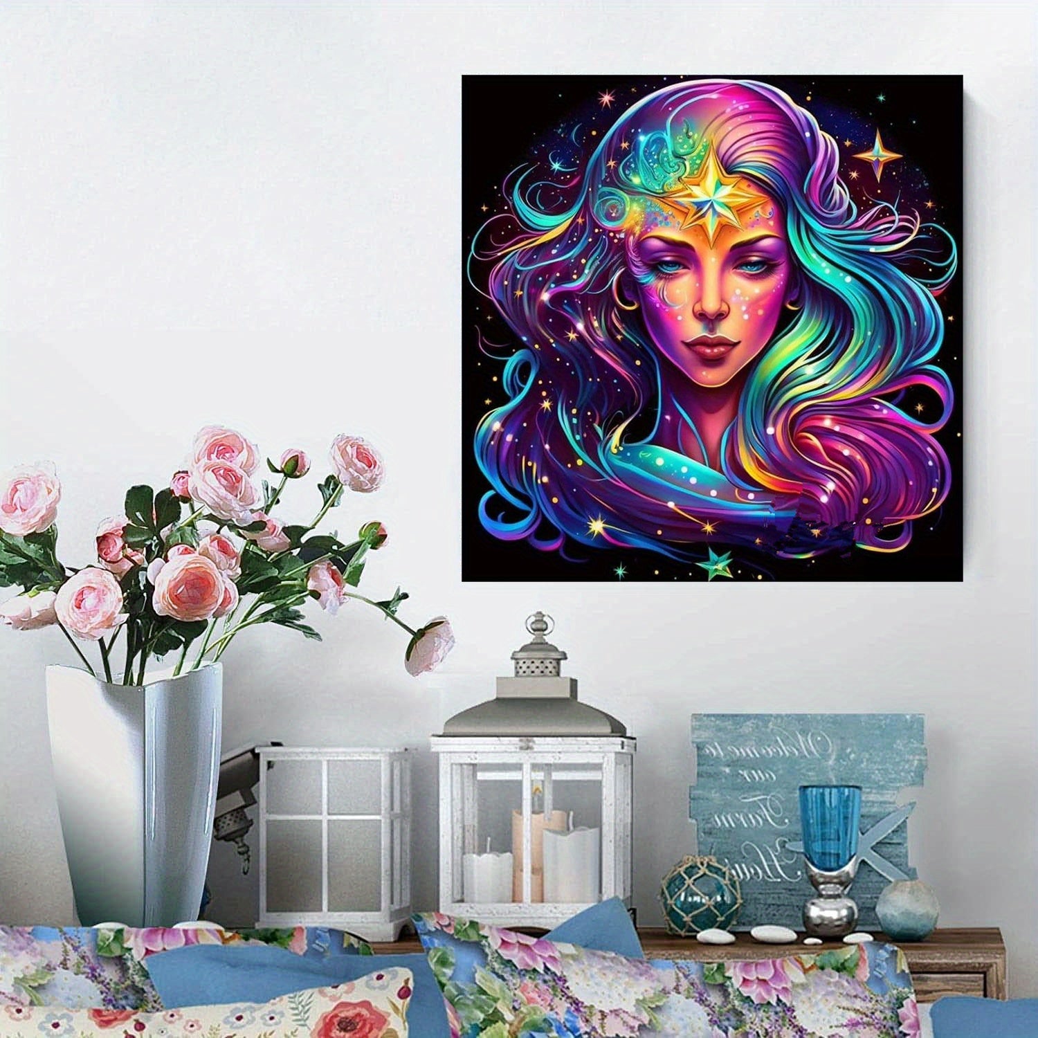 Diamond Painting - DIY 5D Zodiac Gemstone Painting White, Golden, and, Double, Triple, Crab, Lion, Virgin, and, Scorpio, and, Gemstone, Water, Art, Set, Full, Round, Diamond, Water, Art, Set, Full, Round, Diamond, Water, Art,
