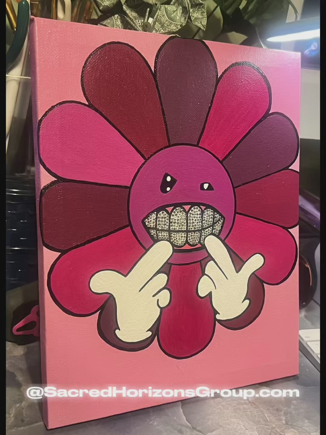 Blossom on Demon Time – Original Acrylic Painting